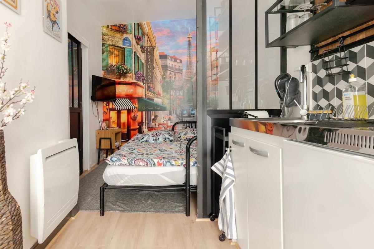 Studio Paris - Metro 7 Cadet - Quartier Faubourg-Montmartre Exterior foto